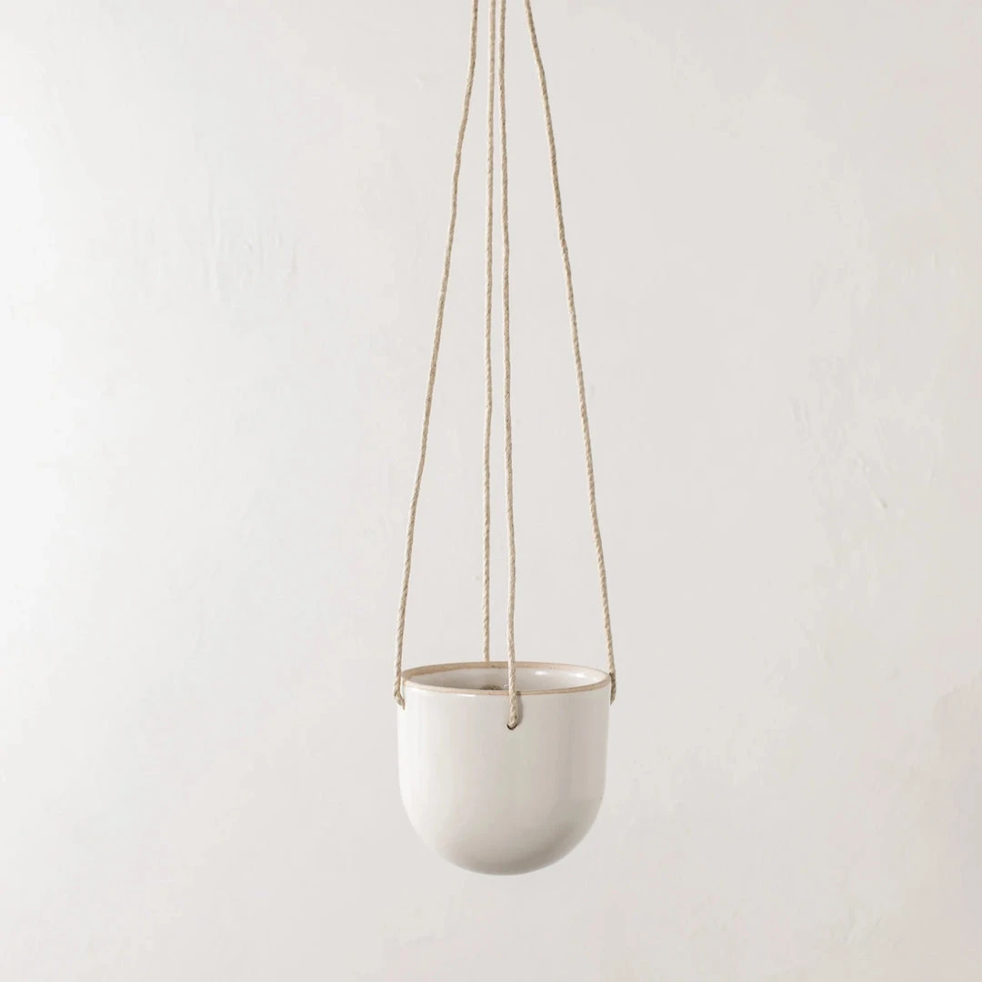 Convivial New Arrivals Arched Stoneware Hanging Planter
