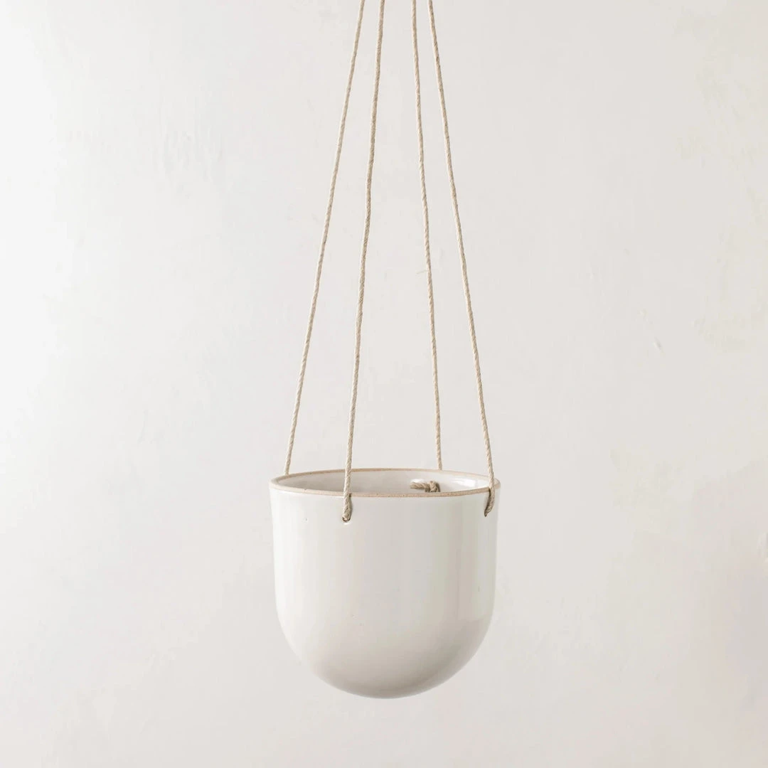 Convivial New Arrivals Arched Stoneware Hanging Planter