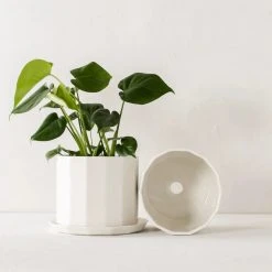 Convivial Riveted Porcelain Planter