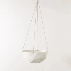 Convivial New Arrivals Geometric Porcelain Hanging Planter