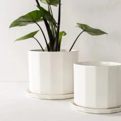Convivial Riveted Porcelain Planter