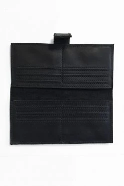 Purse & Clutch Accessories Leather Wallet - Ink Black