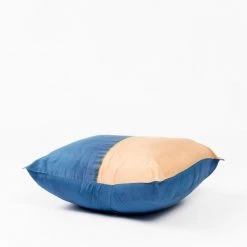 Studio Variously Aakar Silk Throw Pillow - Indigo Throw Pillows