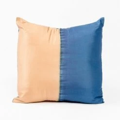Studio Variously Aakar Silk Throw Pillow - Indigo Throw Pillows