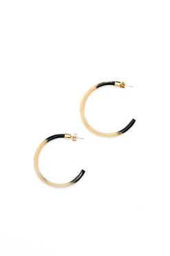 Abby Alley Best Sellers Large Amber Horn Hoops