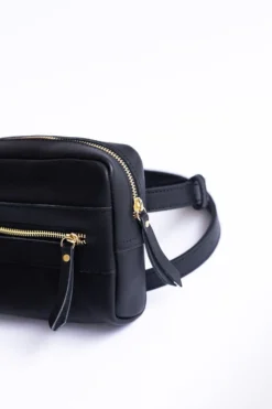 Abby Alley Handcrafted Brenda Belt Bag - Black