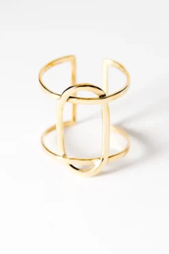 Abby Alley Crossover Cuff Bracelet Handcrafted