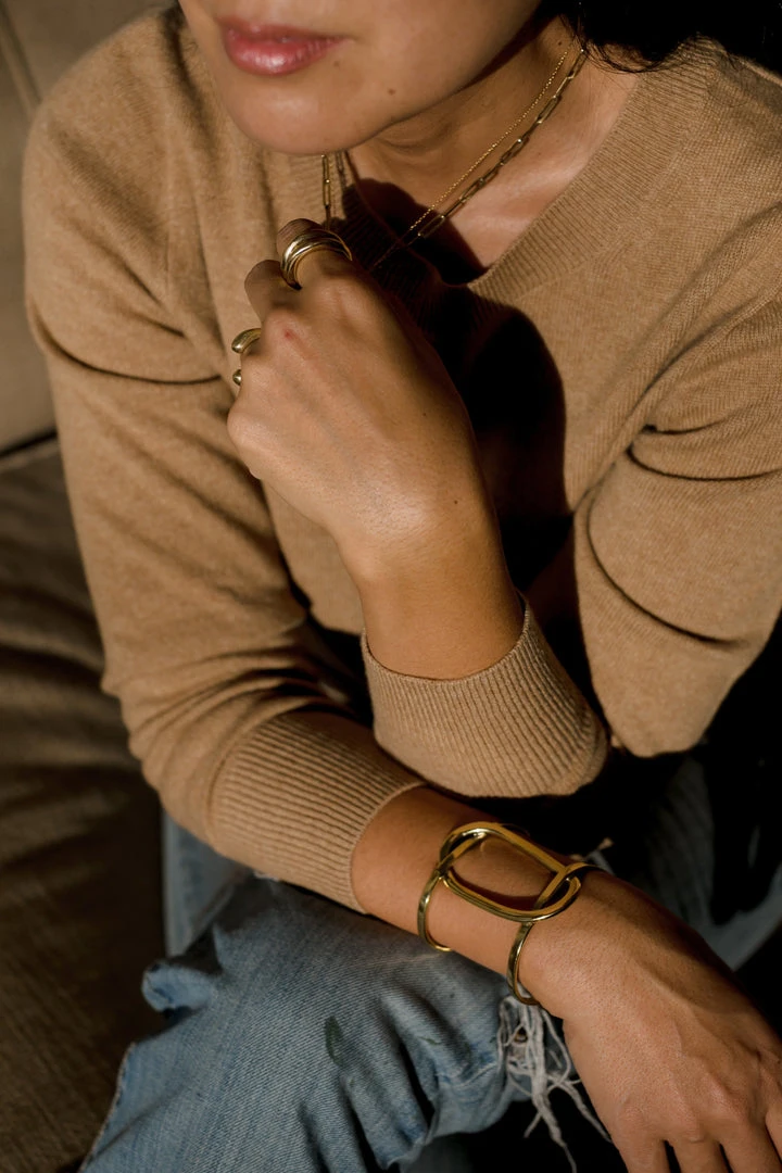 Abby Alley Crossover Cuff Bracelet Handcrafted 5 Abby Alley Crossover Cuff Bracelet Handcrafted