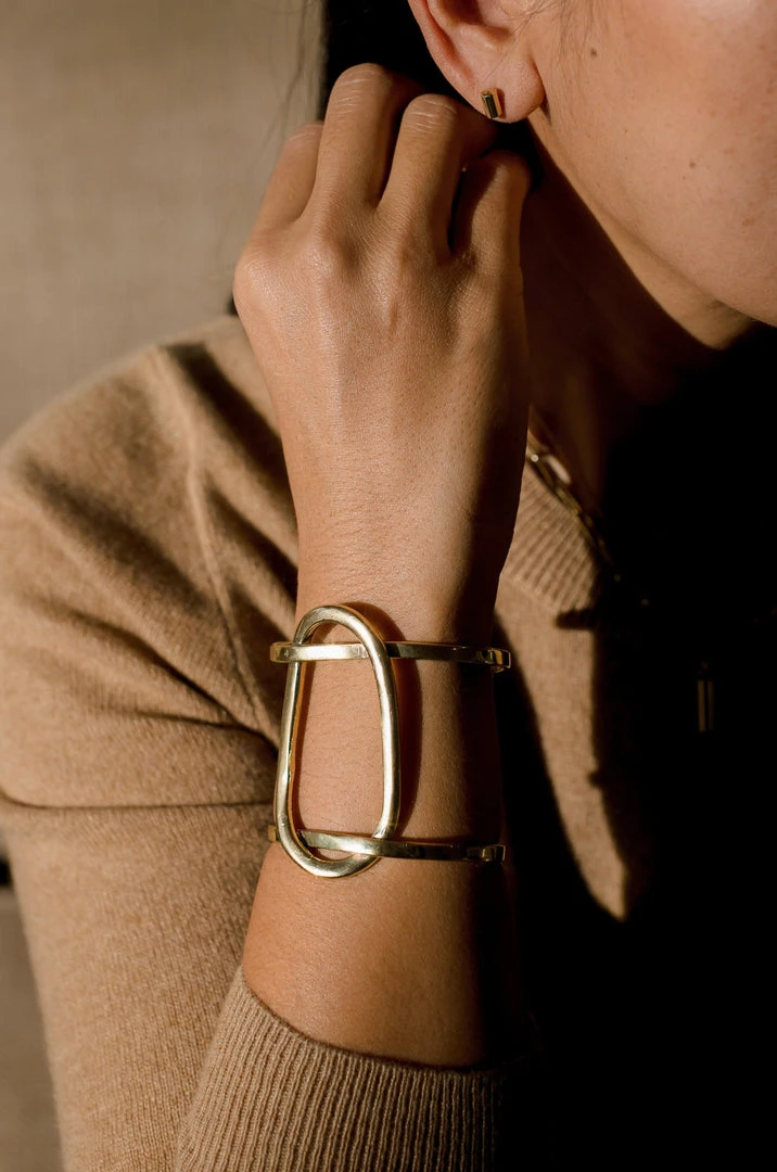 Abby Alley Crossover Cuff Bracelet Handcrafted 4 Abby Alley Crossover Cuff Bracelet Handcrafted