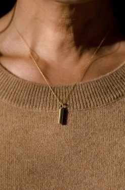 Abby Alley Cylinder Pendant Necklace