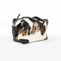 Abby Alley Ellen Handbag - Black Cow Hair Handcrafted