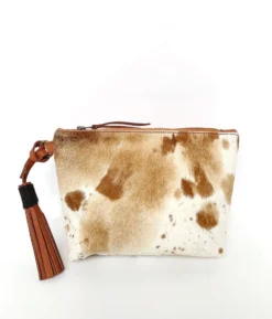 Abby Alley Keely Clutch - Chestnut Cow Hair