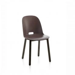 Emeco Alfi Recycled High Back Chair - Dark Ash 20 Emeco Alfi Recycled High Back Chair - Dark Ash