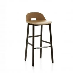 Emeco Alfi Recycled Low Back Barstool - Dark Ash Furniture 19 Emeco Alfi Recycled Low Back Barstool - Dark Ash Furniture