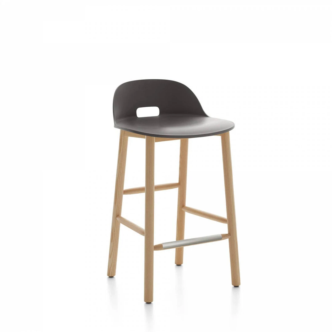 Emeco Alfi Recycled Low Back Counter Stool - Ash Furniture 7 Emeco Alfi Recycled Low Back Counter Stool - Ash Furniture