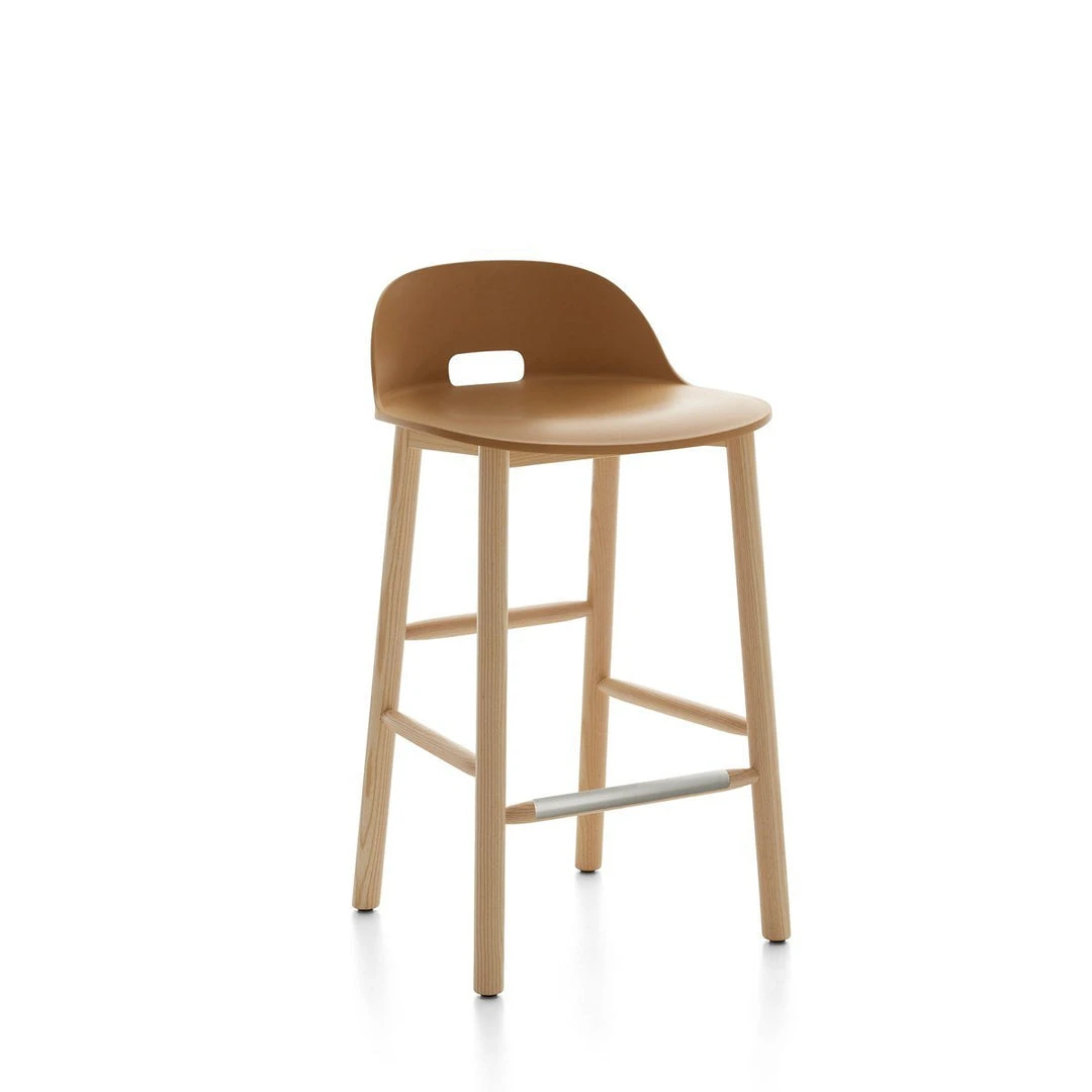 Emeco Alfi Recycled Low Back Counter Stool - Ash Furniture 10 Emeco Alfi Recycled Low Back Counter Stool - Ash Furniture