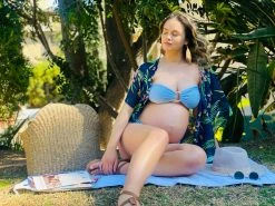 BOLD Swim Allium Textured Bikini Set - Blue 21 BOLD Swim Allium Textured Bikini Set - Blue