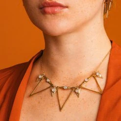 Iron Oxide Goddess Dart Collar Jewelry