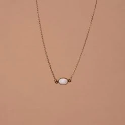 Iron Oxide Gold Flashy Opal Choker