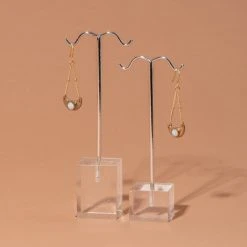 Iron Oxide Jewelry Little Lunar Earrings