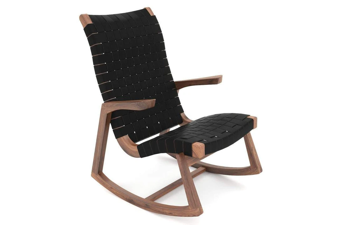 Masaya & Co. Amador Leather Rocking Chair 8 Masaya & Co. Amador Leather Rocking Chair
