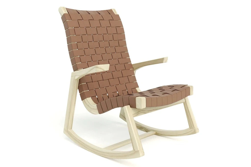 Masaya & Co. Amador Leather Rocking Chair 9 Masaya & Co. Amador Leather Rocking Chair