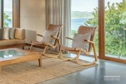 Masaya & Co. Amador Leather Rocking Chair