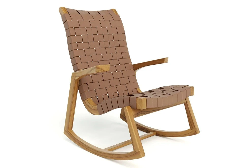 Masaya & Co. Amador Leather Rocking Chair 7 Masaya & Co. Amador Leather Rocking Chair