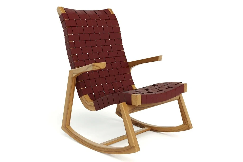 Masaya & Co. Amador Leather Rocking Chair 6 Masaya & Co. Amador Leather Rocking Chair