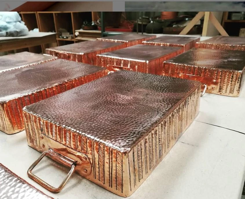 Amoretti Brothers Engraved Recycled Copper Roasting Pan Home Goods 6 Amoretti Brothers Engraved Recycled Copper Roasting Pan Home Goods