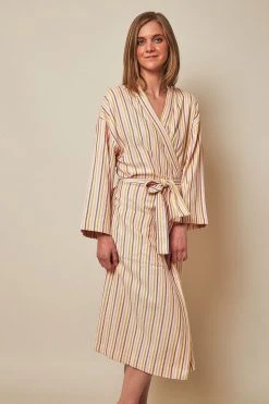 Anatolico Boho Stripes Unisex Turkish Robe Home Goods