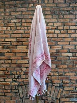 Anatolico Throw Blankets Matia Turkish Blanket / Scarf - Pink