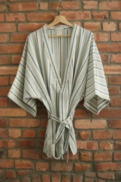 Anatolico Home Goods Sky Short Turkish Robe