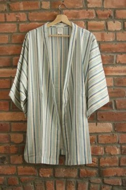 Anatolico Home Goods Sky Short Turkish Robe