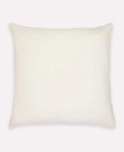 Anchal Grid Stitch Throw Pillow - Bone