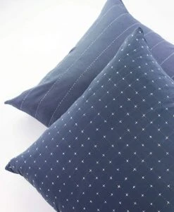 Anchal Home Goods Cross Stitch Throw Pillow - Slate 9 Anchal Home Goods Cross Stitch Throw Pillow - Slate