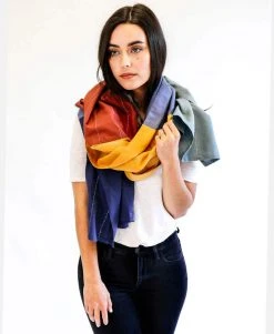 Anchal Accessories Rainbow Colorblock Scarf