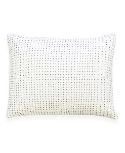 Anchal Cross Stitch Standard Throw Pillow - Bone