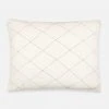 Anchal Diamond Stitch Standard Throw Pillow - Bone 2 Anchal Diamond Stitch Standard Throw Pillow - Bone