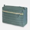 Anchal Pin Stitch Large Toiletry Bag - Spruce