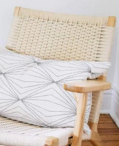 Anchal Home Goods Prism Lumbar Pillow - Bone