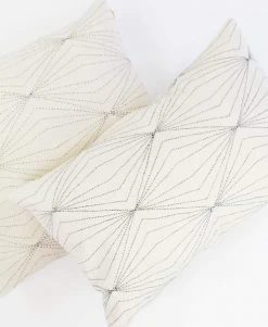 Anchal Home Goods Prism Lumbar Pillow - Bone