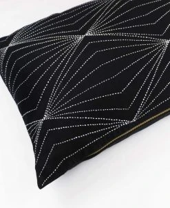 Anchal Home Goods Prism Lumbar Pillow - Charcoal 9 Anchal Home Goods Prism Lumbar Pillow - Charcoal