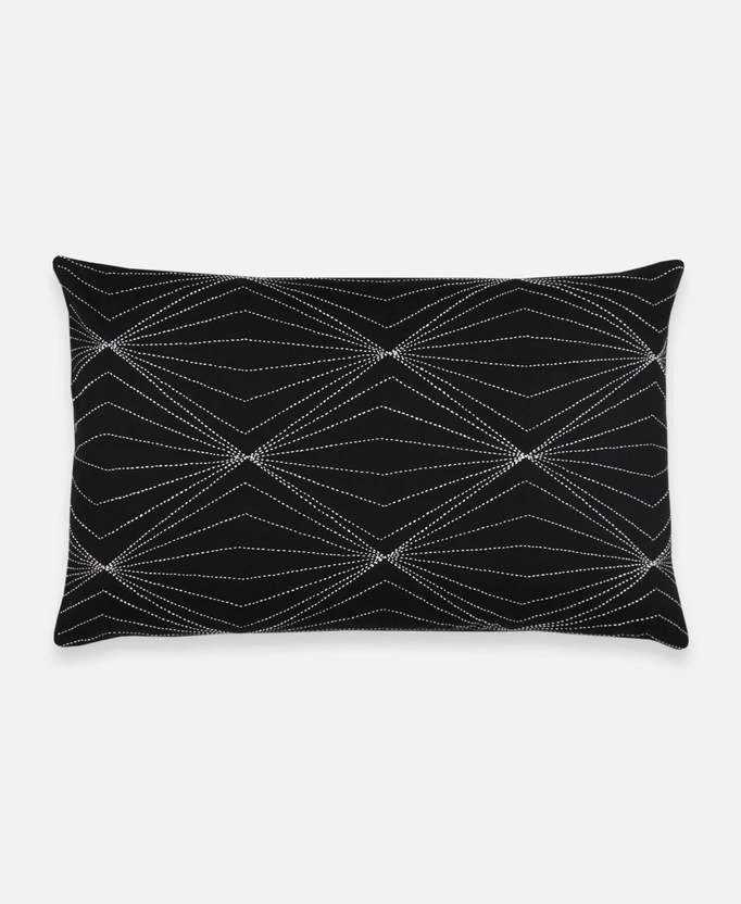 Anchal Home Goods Prism Lumbar Pillow - Charcoal 3 Anchal Home Goods Prism Lumbar Pillow - Charcoal