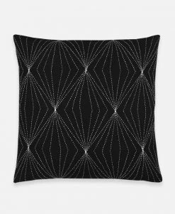 Anchal Prism Throw Pillow - Charcoal