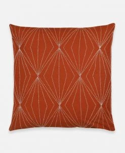 Anchal Prism Throw Pillow - Rust Home Goods