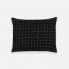 Anchal Cross Stitch Small Throw Pillow - Charcoal