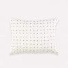 Anchal Cross Stitch Small Throw Pillow - Bone