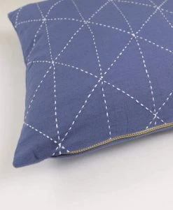 Anchal Home Goods Graph Small Throw Pillow - Slate