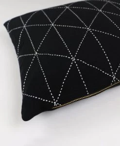 Anchal Graph Small Throw Pillow - Charcoal Home Goods